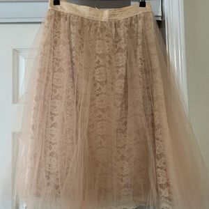 Pale Peach Tulle skirt